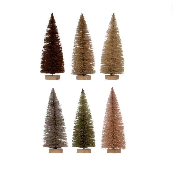 12" Sisal Bottle Brush Trees