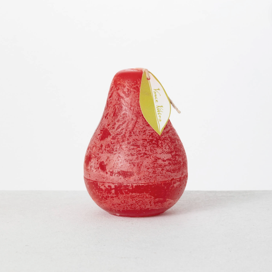 Pear Candles Available in Multiple Colors