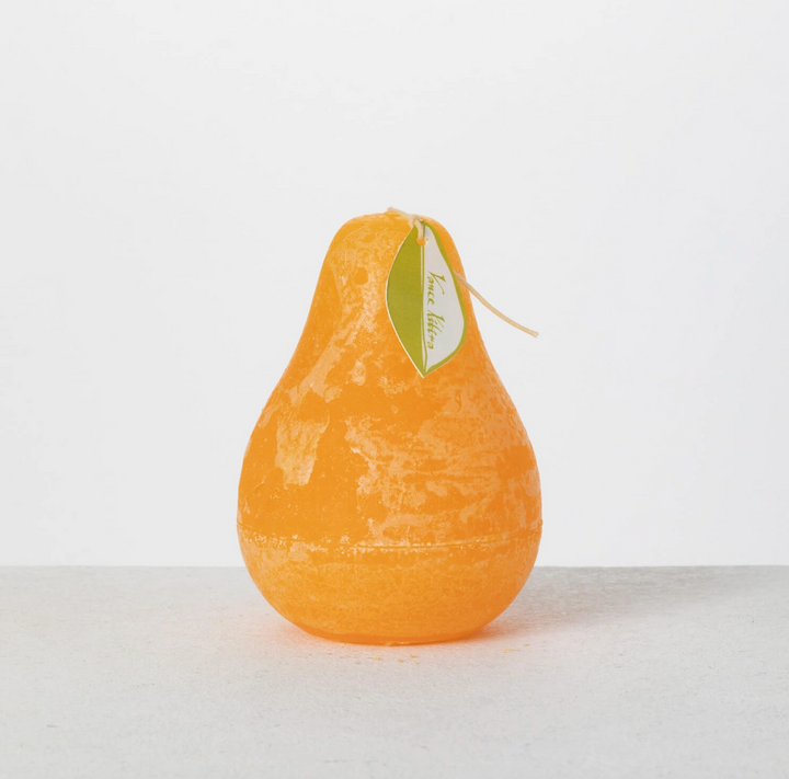 Pear Candles Available in Multiple Colors