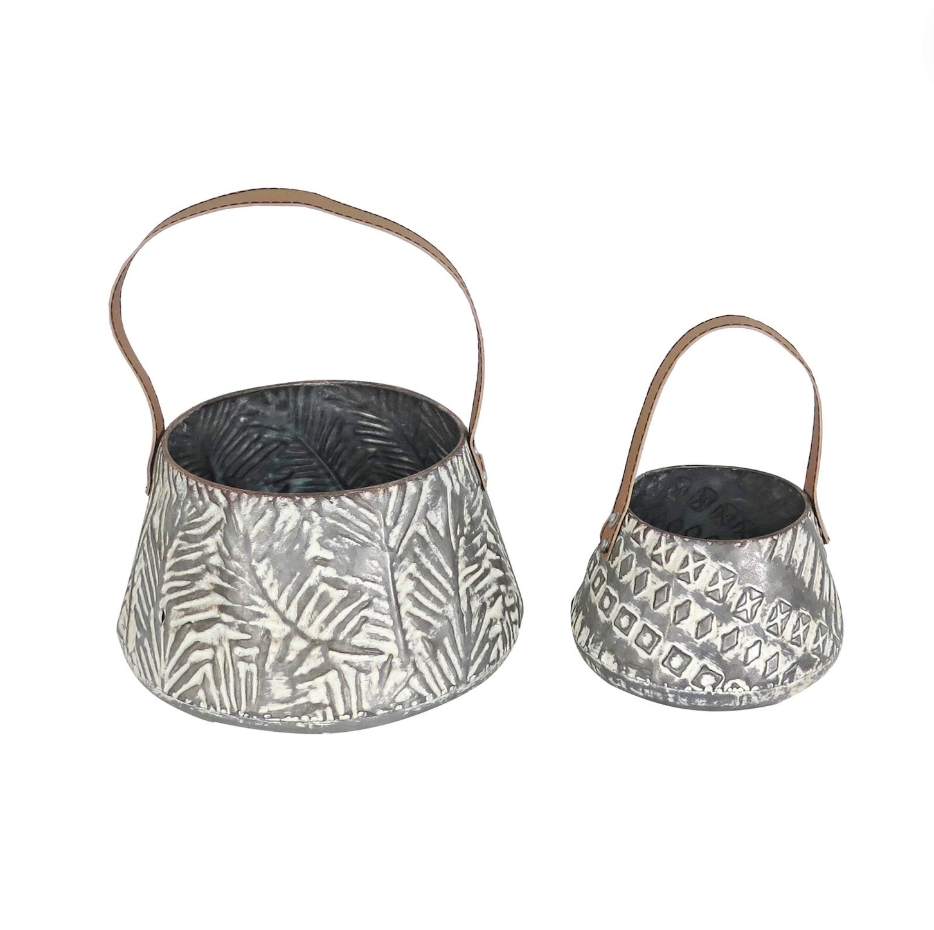 Set/2 Whitewashed Langford Baskets