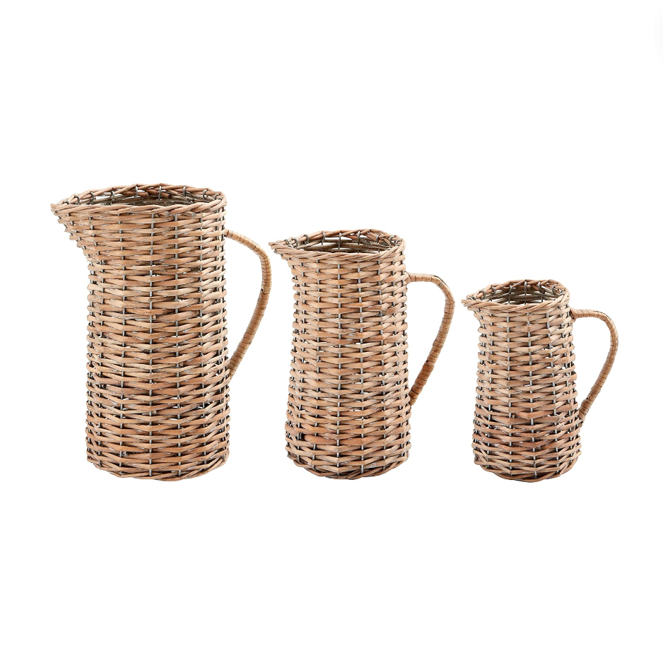 Woven Willow Pitchers