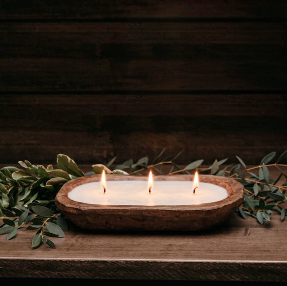 Volcano Scented Dough Bowl Candle