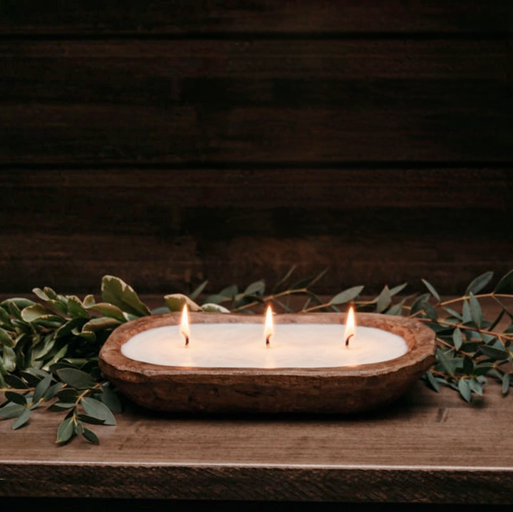 Volcano Scented Dough Bowl Candle