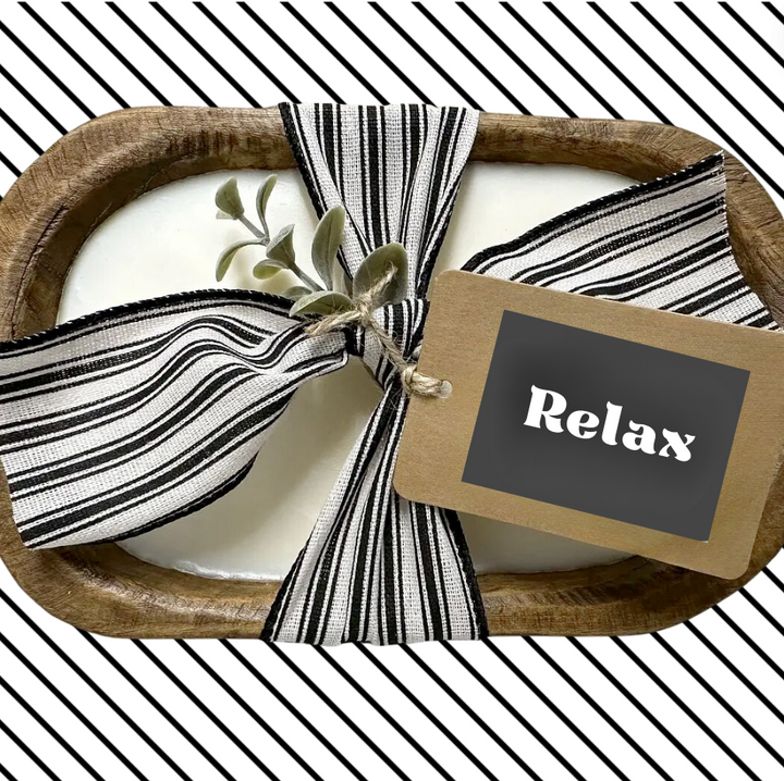 Relax Scented Dough Bowl Candle