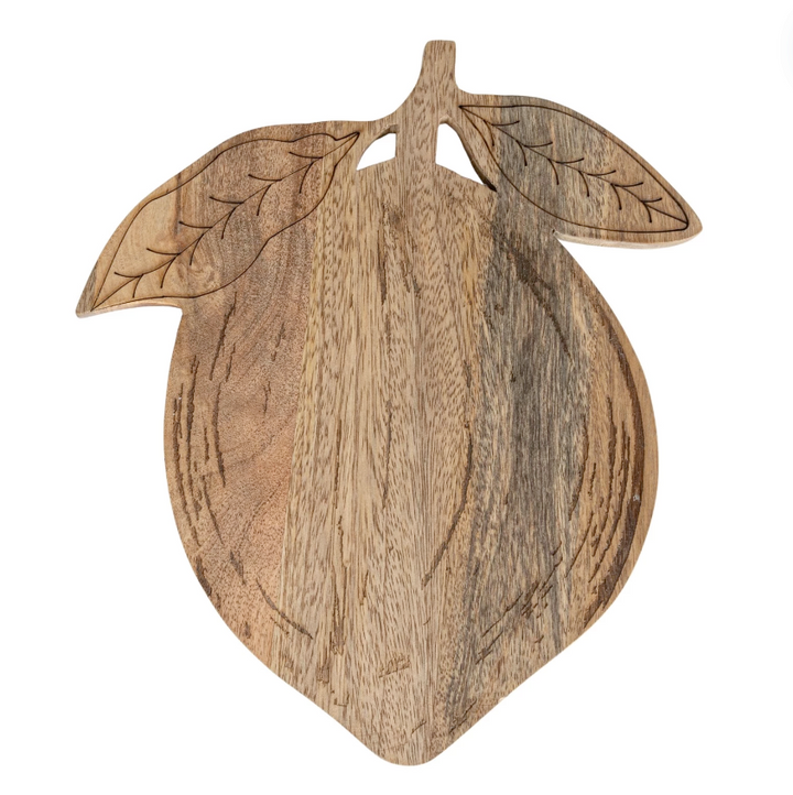 Mango Wood Lemon Shaped Cheese Board