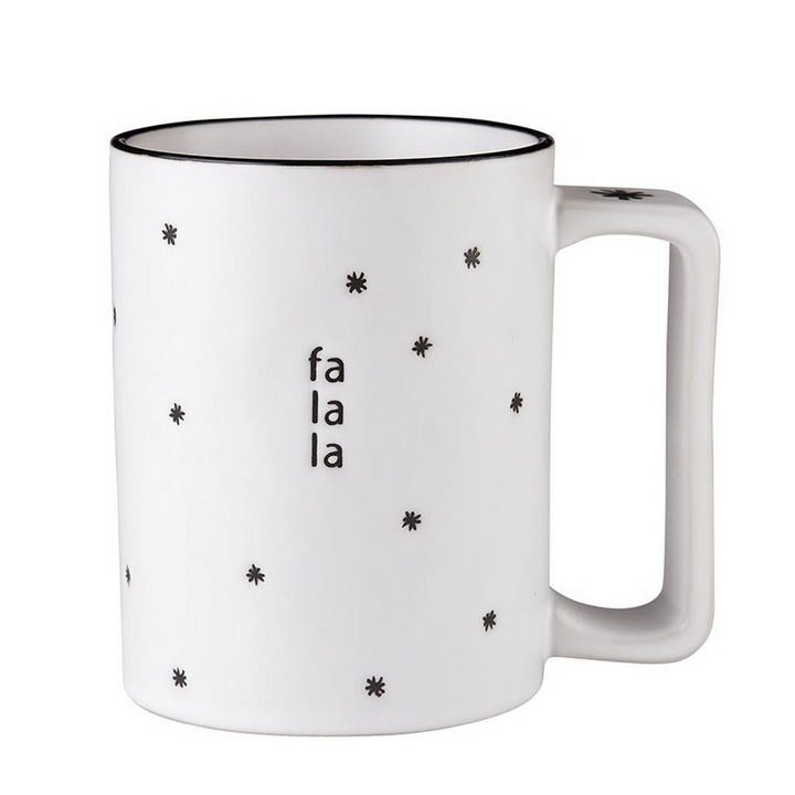 "FA LA LA" Organic Holiday Mug