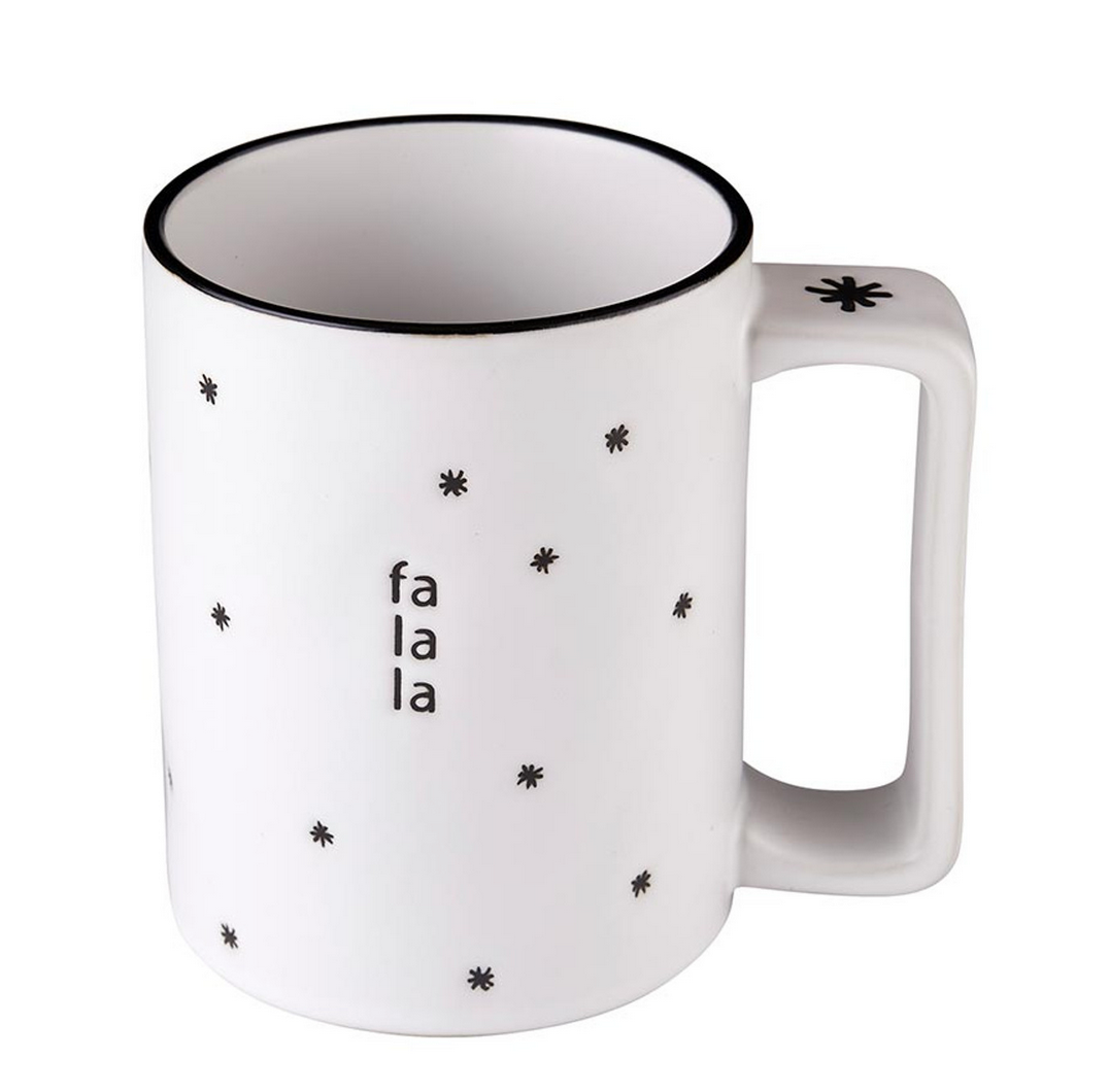 "FA LA LA" Organic Holiday Mug