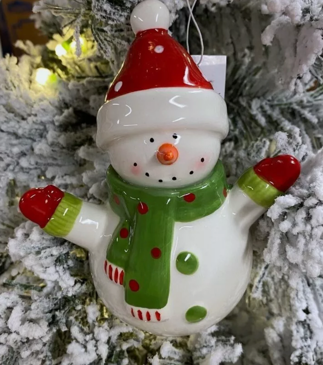 Snowman Bell Ornament