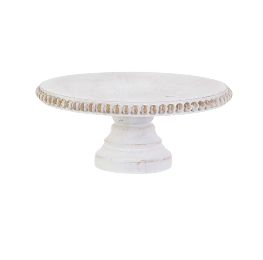 Distressed Beaded Edge Pedestals