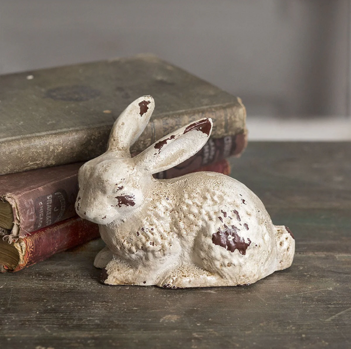 Cast Iron Bunny Figurine