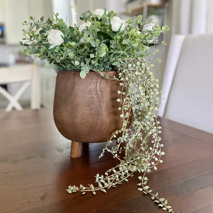 Paulownia Wood Pot With Legs