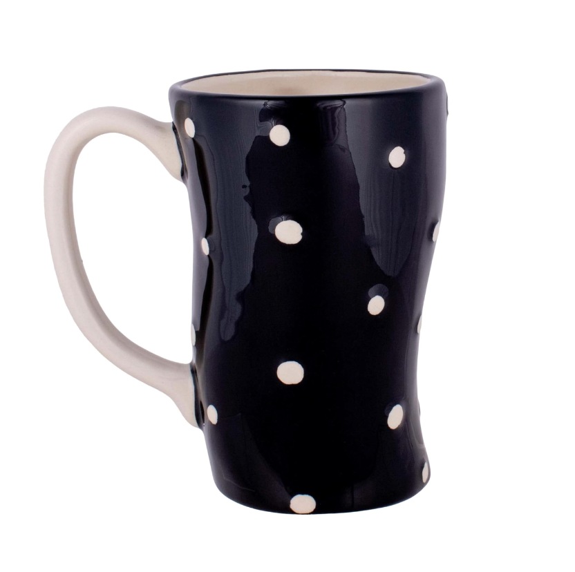 Set/2 Snowman Polka Dot Mugs