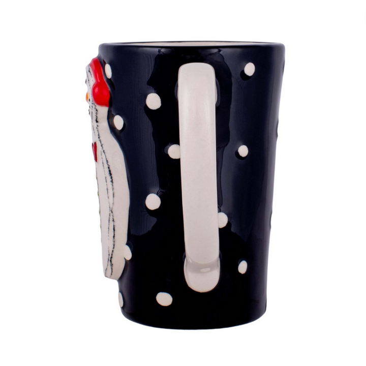 Set/2 Snowman Polka Dot Mugs