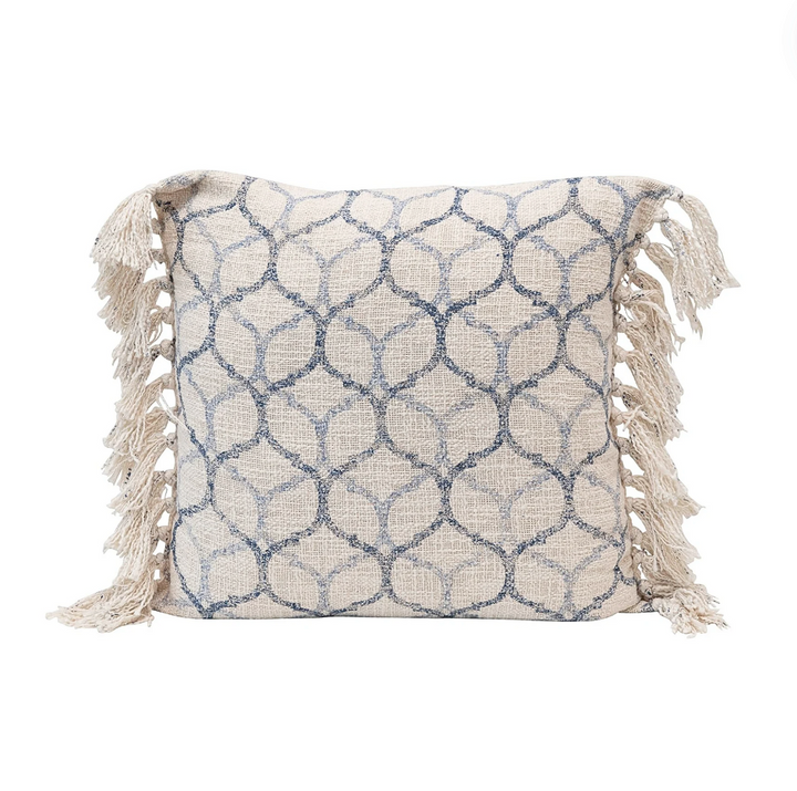 Ogee Pattern Stonewashed Pillow