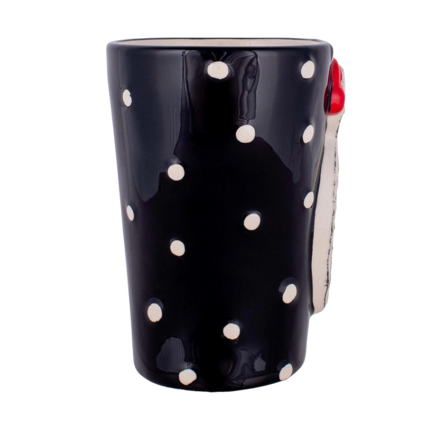 Set/2 Snowman Polka Dot Mugs