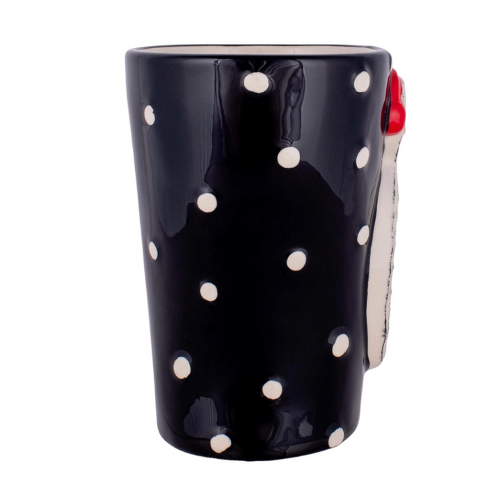 Set/2 Snowman Polka Dot Mugs