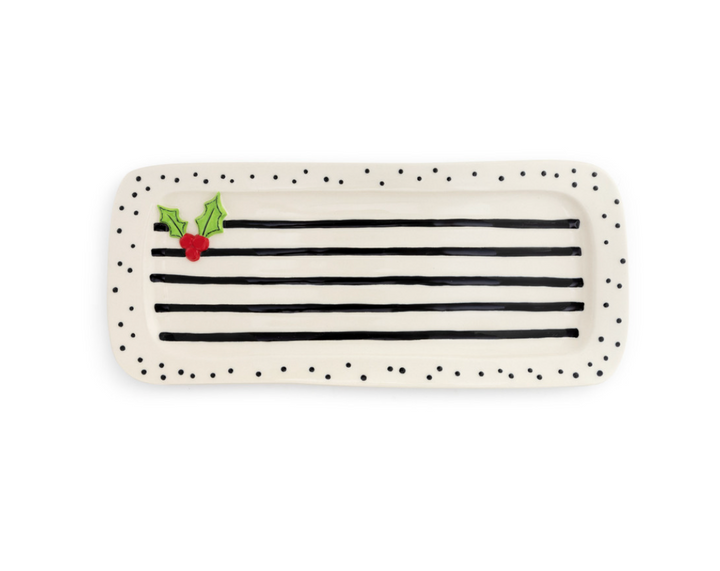 Stoneware Tiered Platter Stand