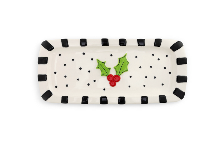 Stoneware Tiered Platter Stand