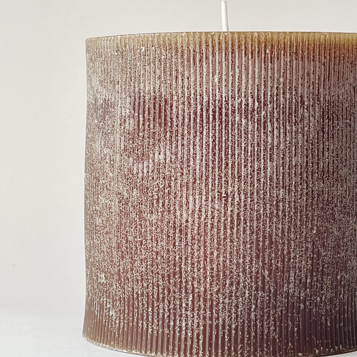 Unscented Pleated Pillar Candle