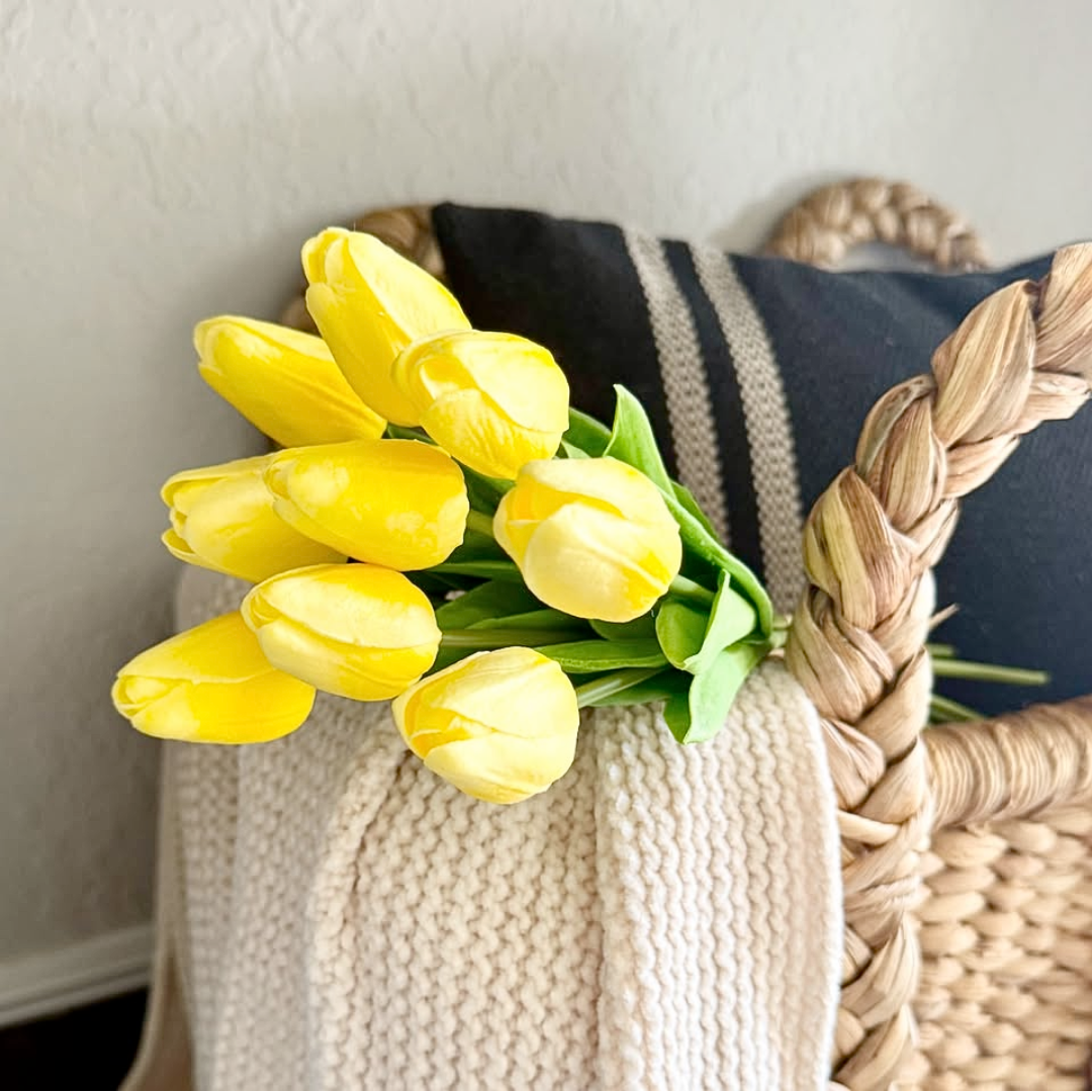 Yellow Real Touch Tulip Bundle