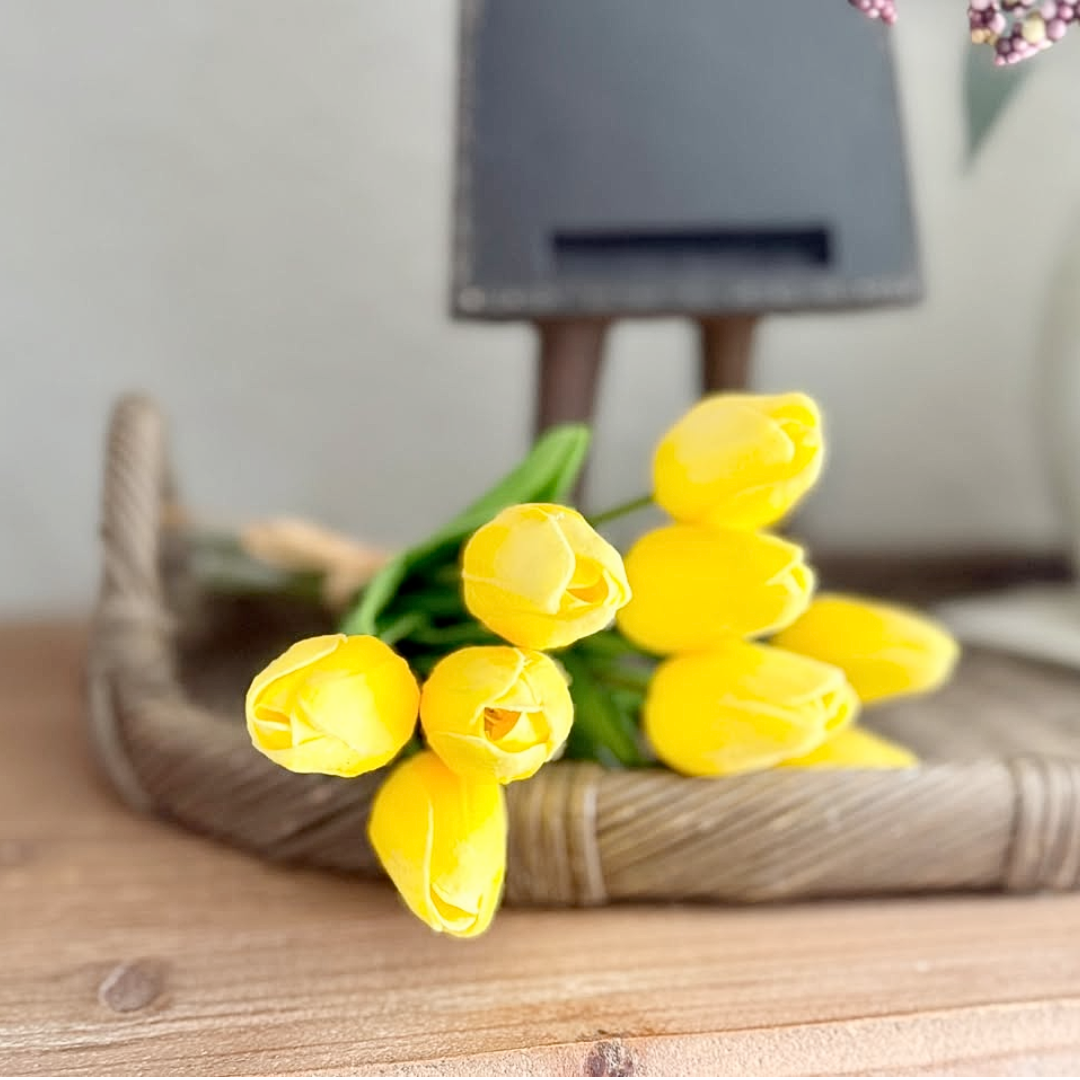 Yellow Real Touch Tulip Bundle