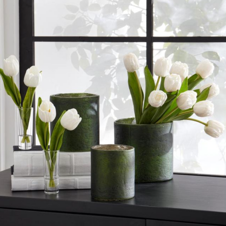White Real Touch Tulip Bundle