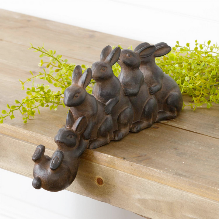 Playful Rabbits Shelf Sitter