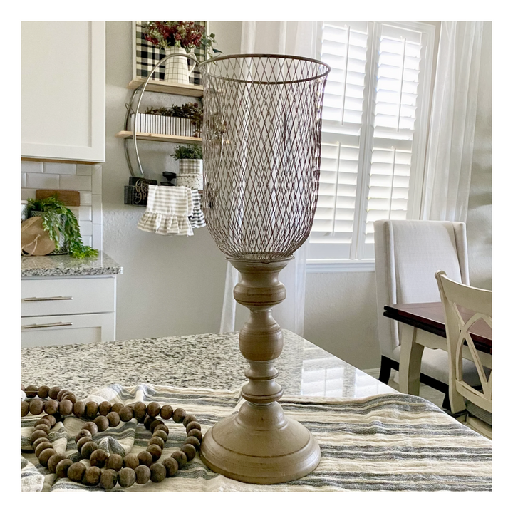 Mesh Candle Stand