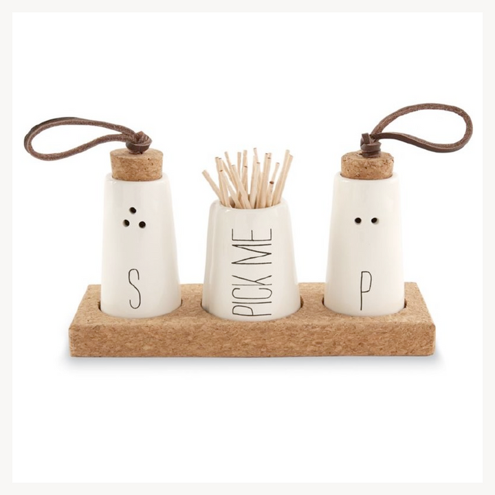 Salt, Pepper & Toothpick Set