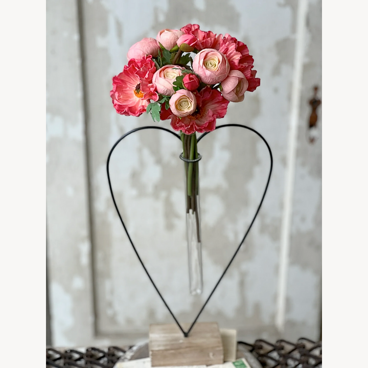 Heart-Shaped Flower Holders
