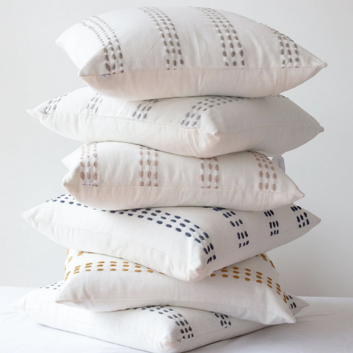 Set/2 Emani Hand Stitched Pillow Covers