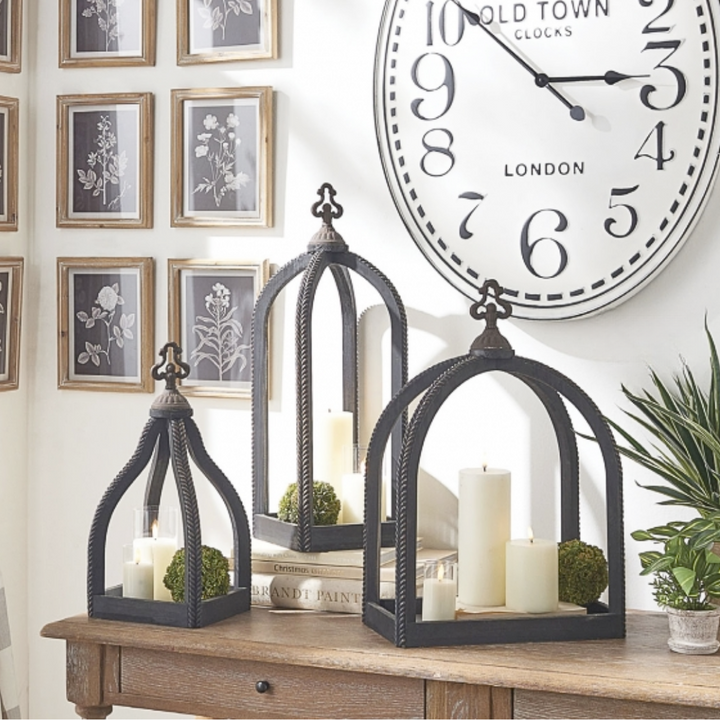 Herringbone Open Air Lantern