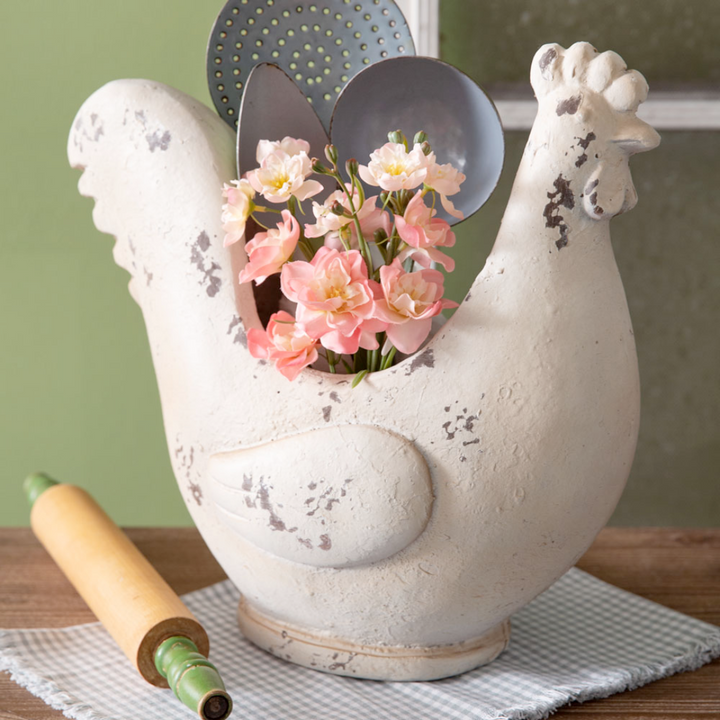 Weathered Hen Planter
