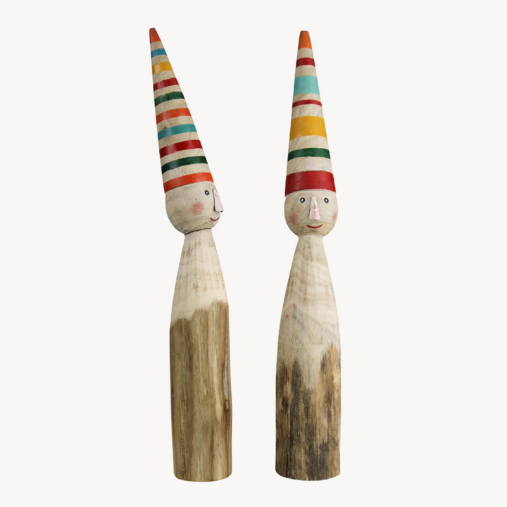 Wooden Carved Elves