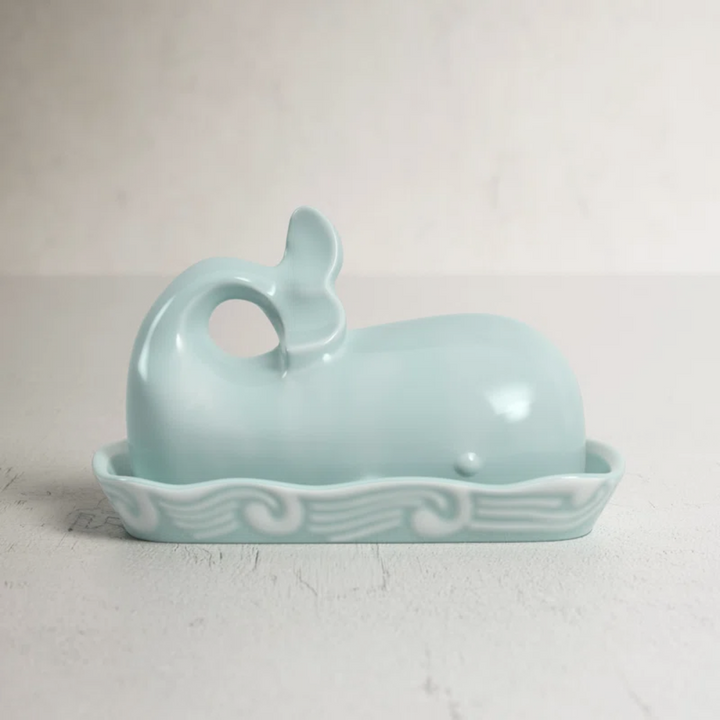 Stoneware Whale Butter Dish
