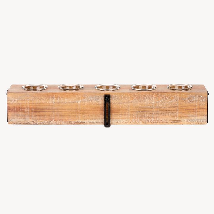 Wood Block Candle Holder