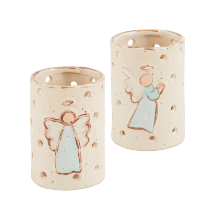 Set/2 Farmhouse Angel Votives