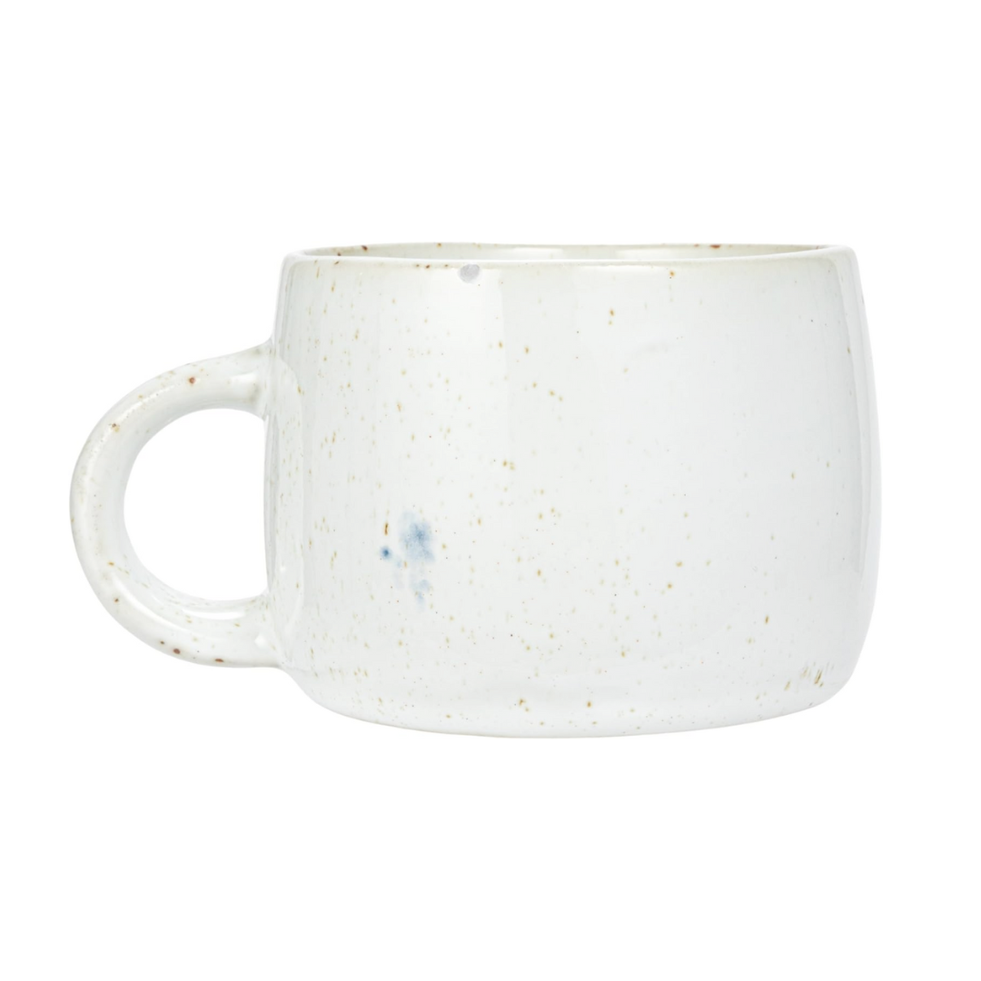 Set/4 Hand-Painted Stoneware Mugs