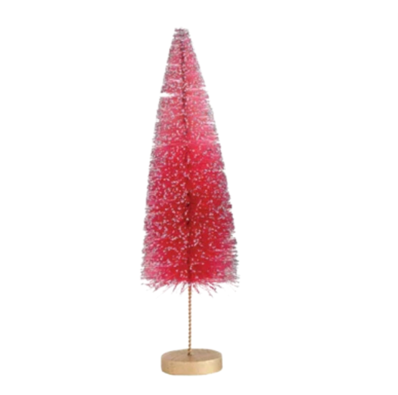 Set/7 Sisal Ombre Bottle Brush Trees