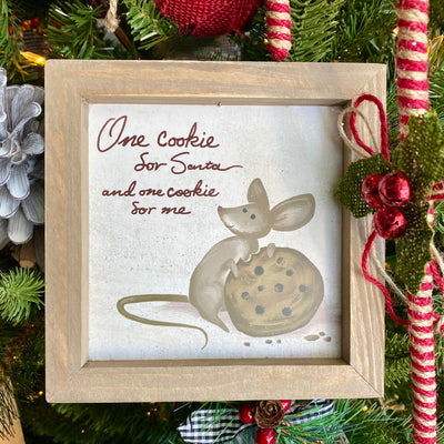 One Cookie Framed Sign
