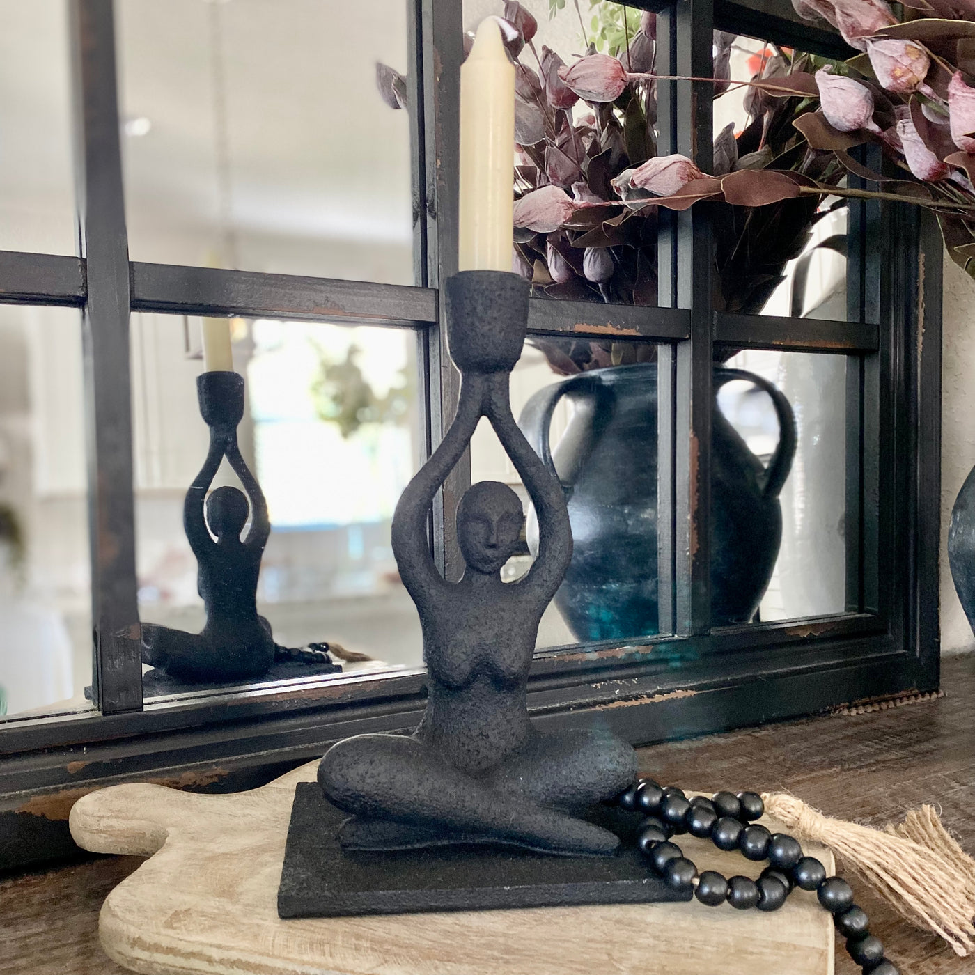 Yoga Lotus Pose Candle Holder