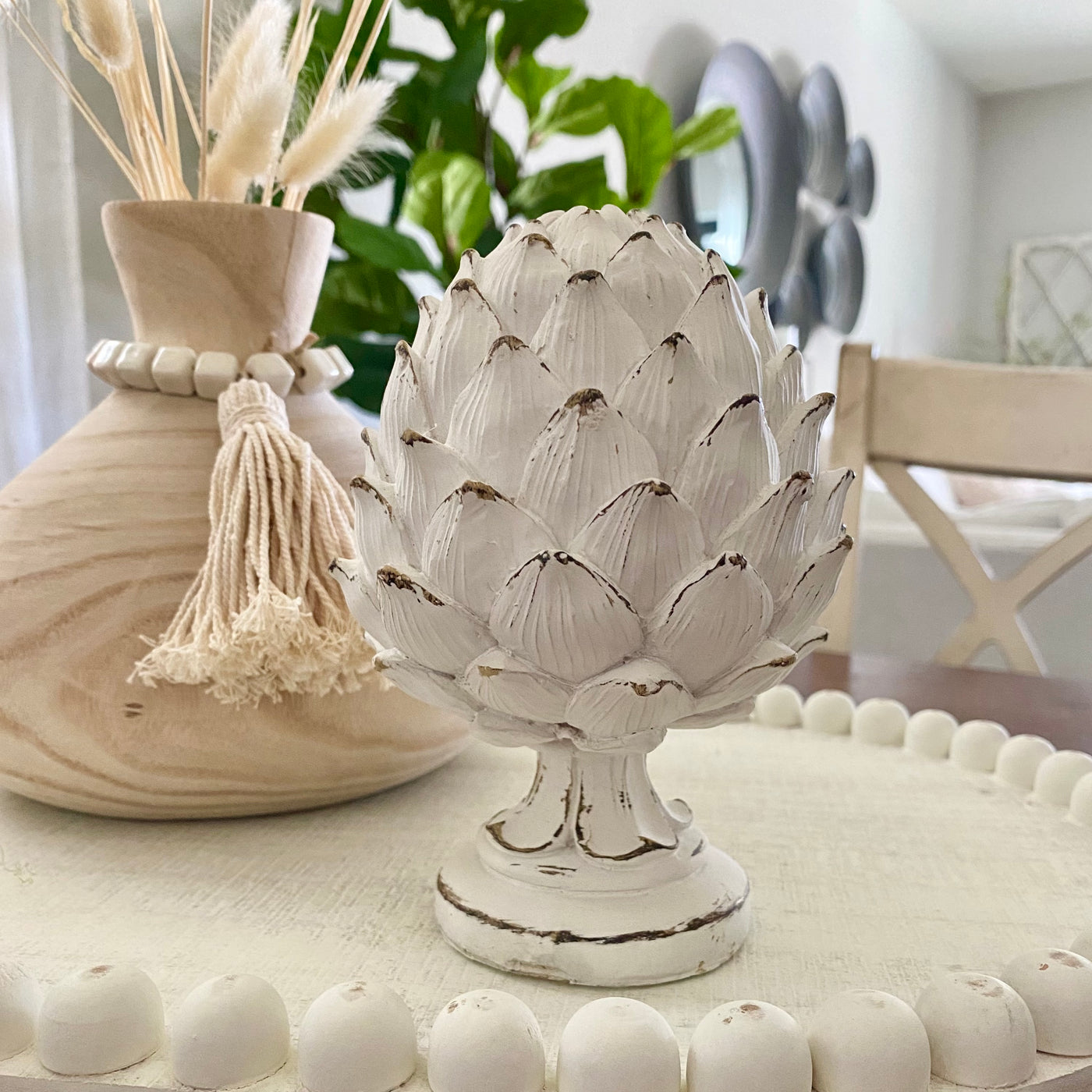 Weathered Artichoke Pedestal