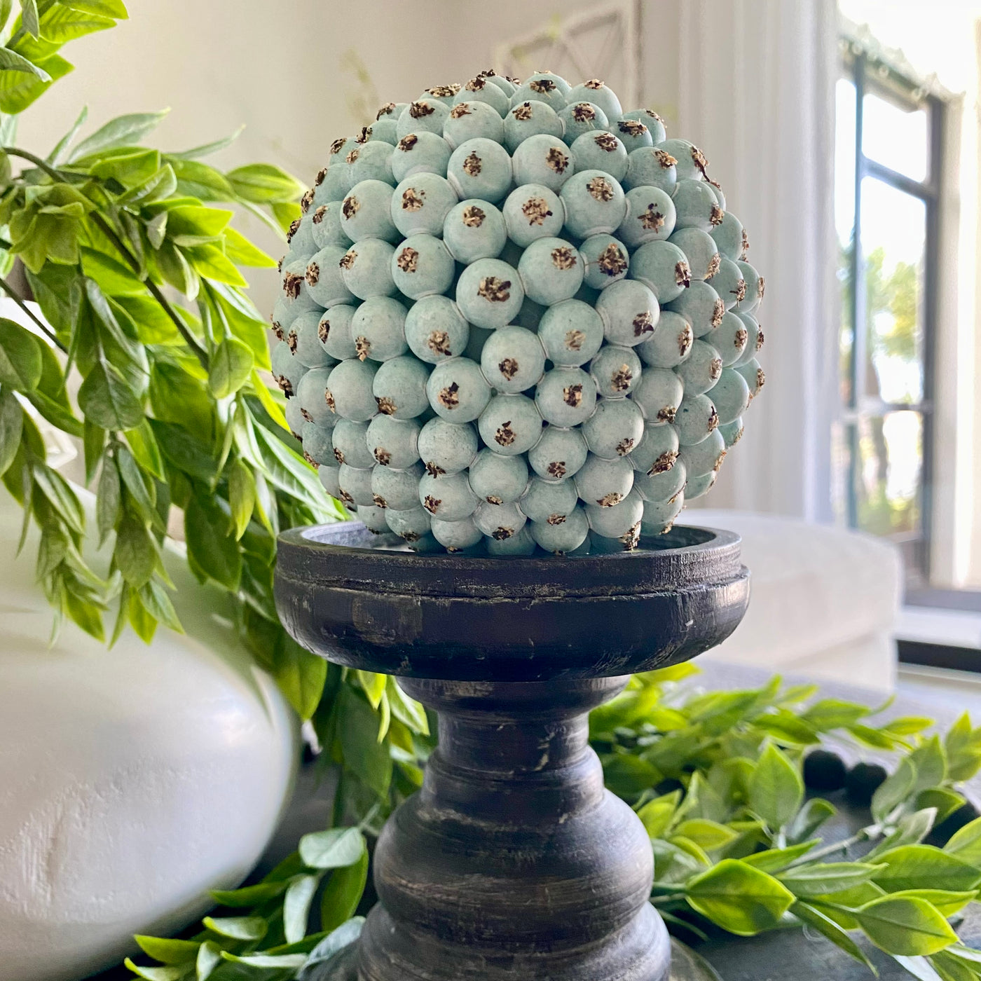 Teal Weathered Berry Orbs