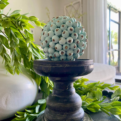 Teal Weathered Berry Orbs