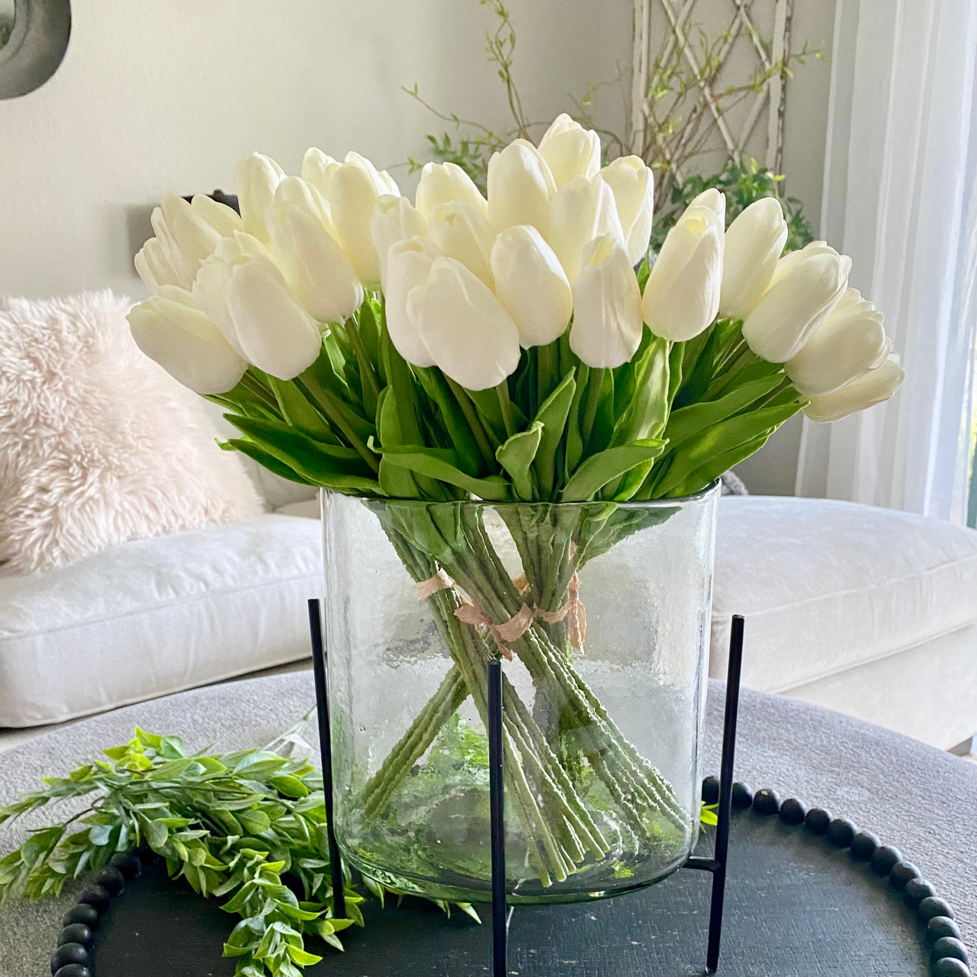 Real Touch White Tulip Bundle