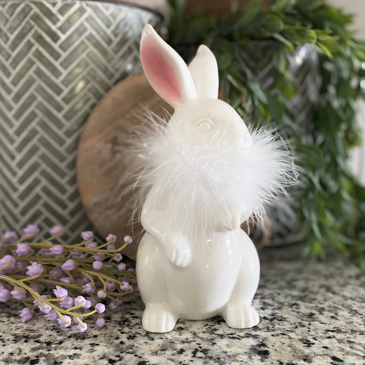 Porcelain Feathered Bunny