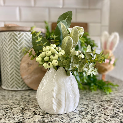 Ceramic Leaf Vases