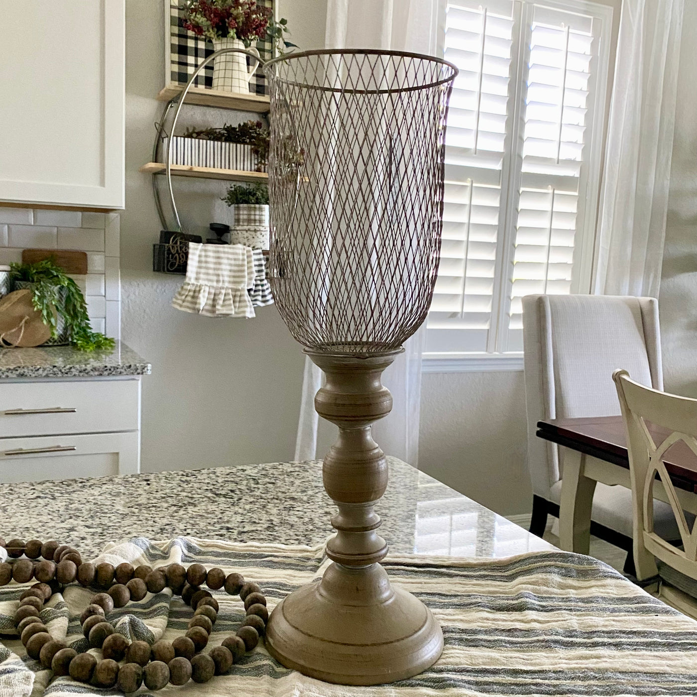 Mesh Candle Stand
