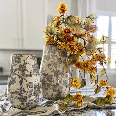 Vintage Style Floral Vases