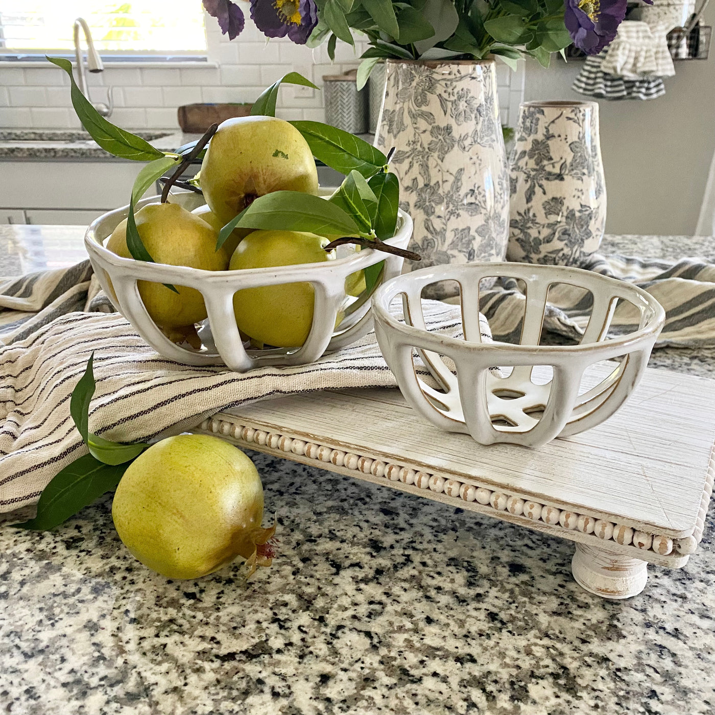 Terracotta Fruit Basket Set